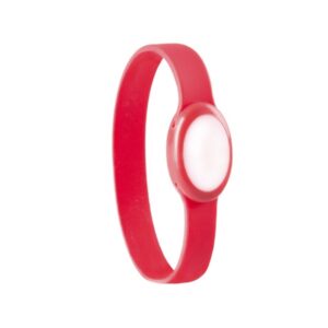 Pulseira Silicone c/ LED - Vermelho