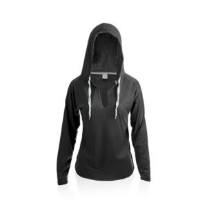 Camisola com Capuz Yuk - Preto