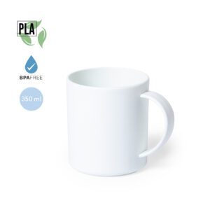 Caneca Plástica Nature - Branca