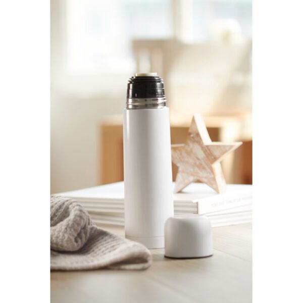 Garrafa Aço Inox. 500ml - Branco - Image 3